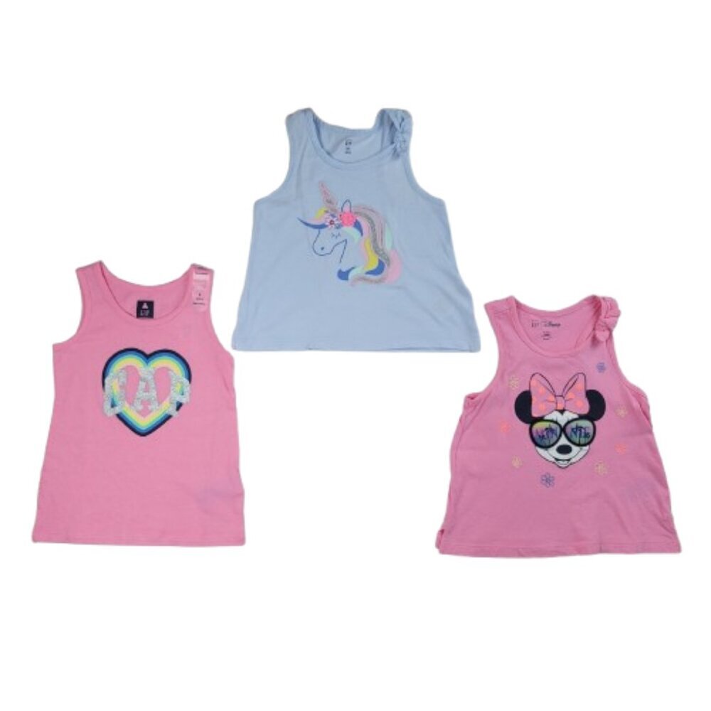 Gap Girls Sleeveless Tank Top Bundle Size 4